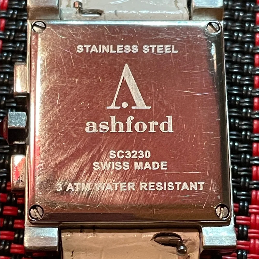 Ashford SC3230 Silver Watch with White Strap - 28mm